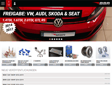 Tablet Screenshot of bsr-tuning.de